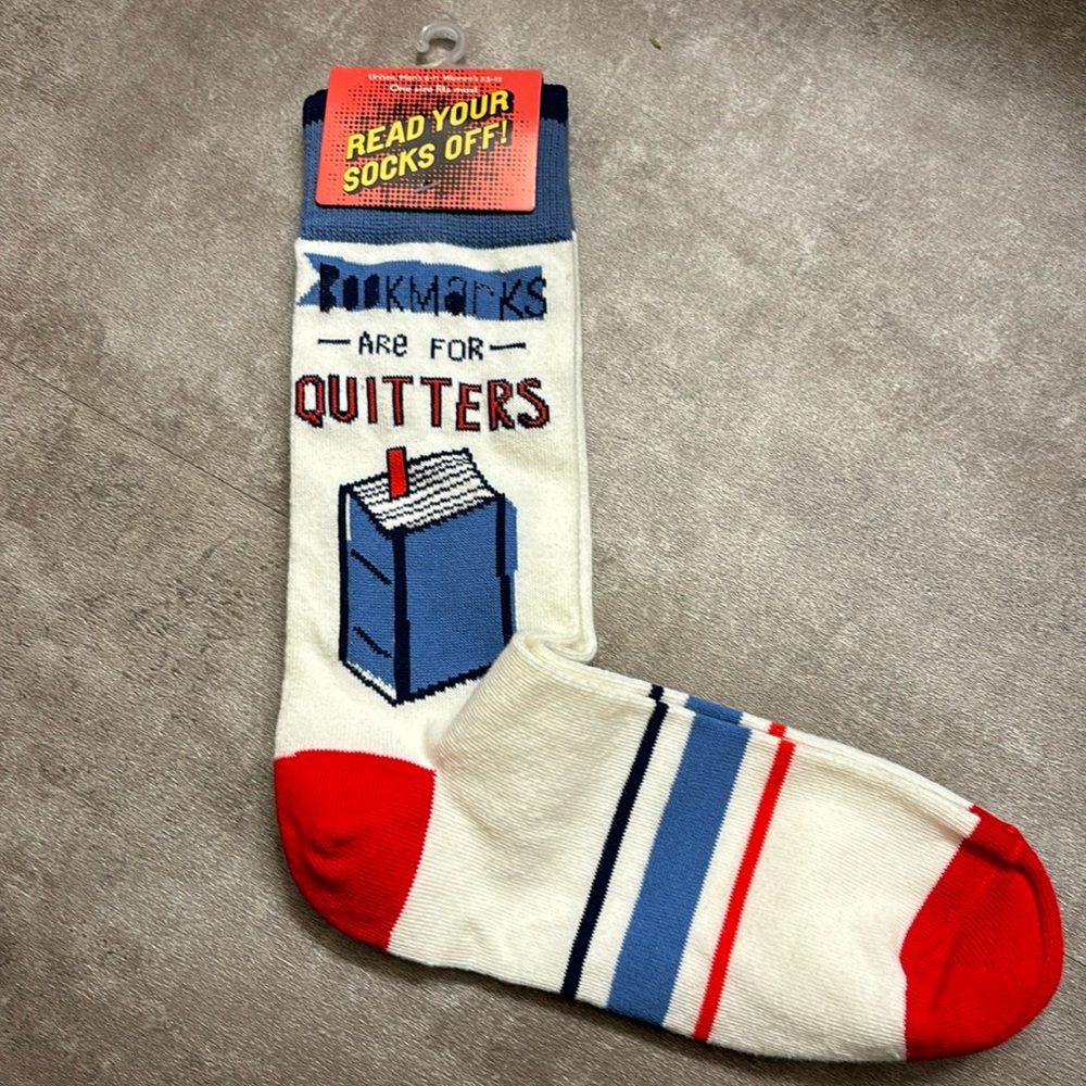 Lit Socks Bookmarks Are For Quitters